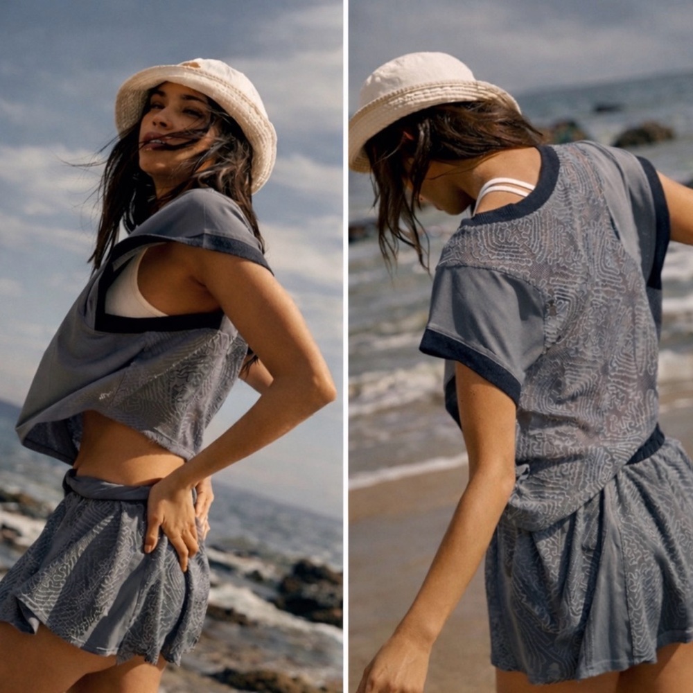 FP Movement Good Sport Tee & Skort Set Nightshade Combo Beach Resort Lg NWT/NWOT